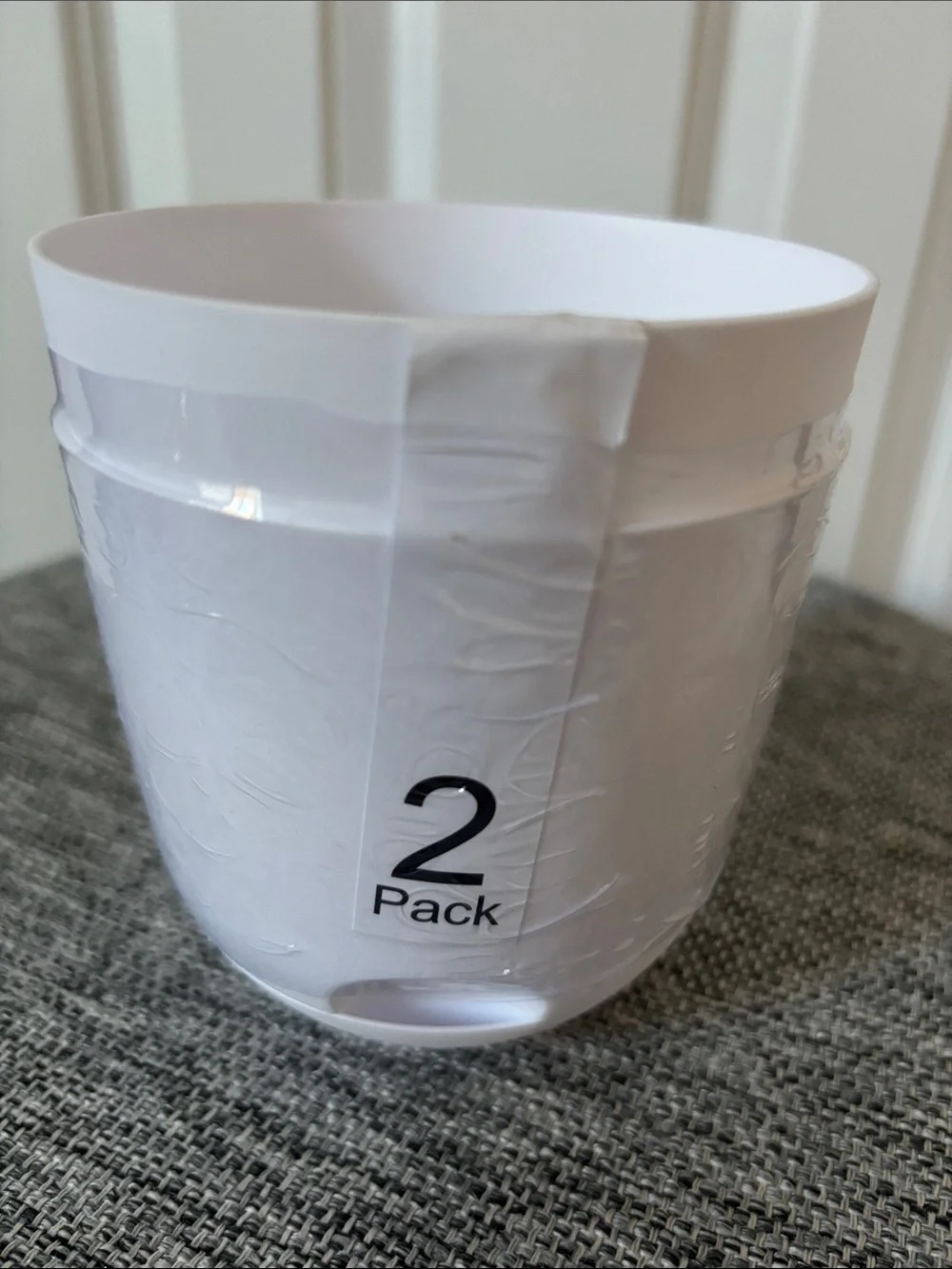 Target White Self-Watering Planter 3.8 in H x 4 in W x 4 in D 2pk
